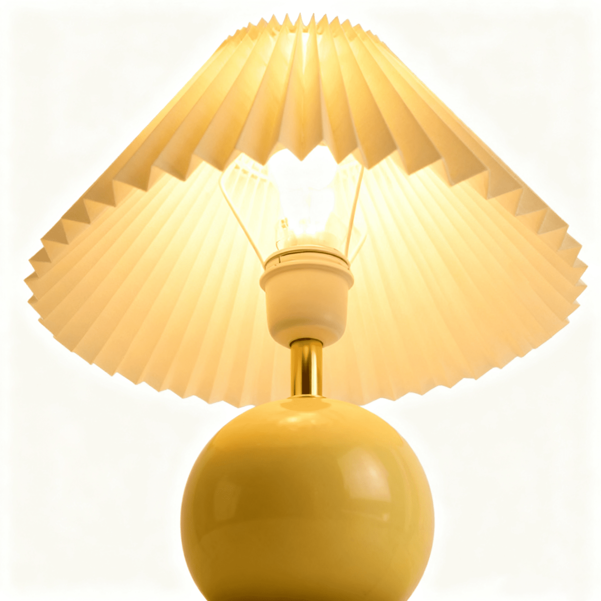 yellow creative ceramic night lamp