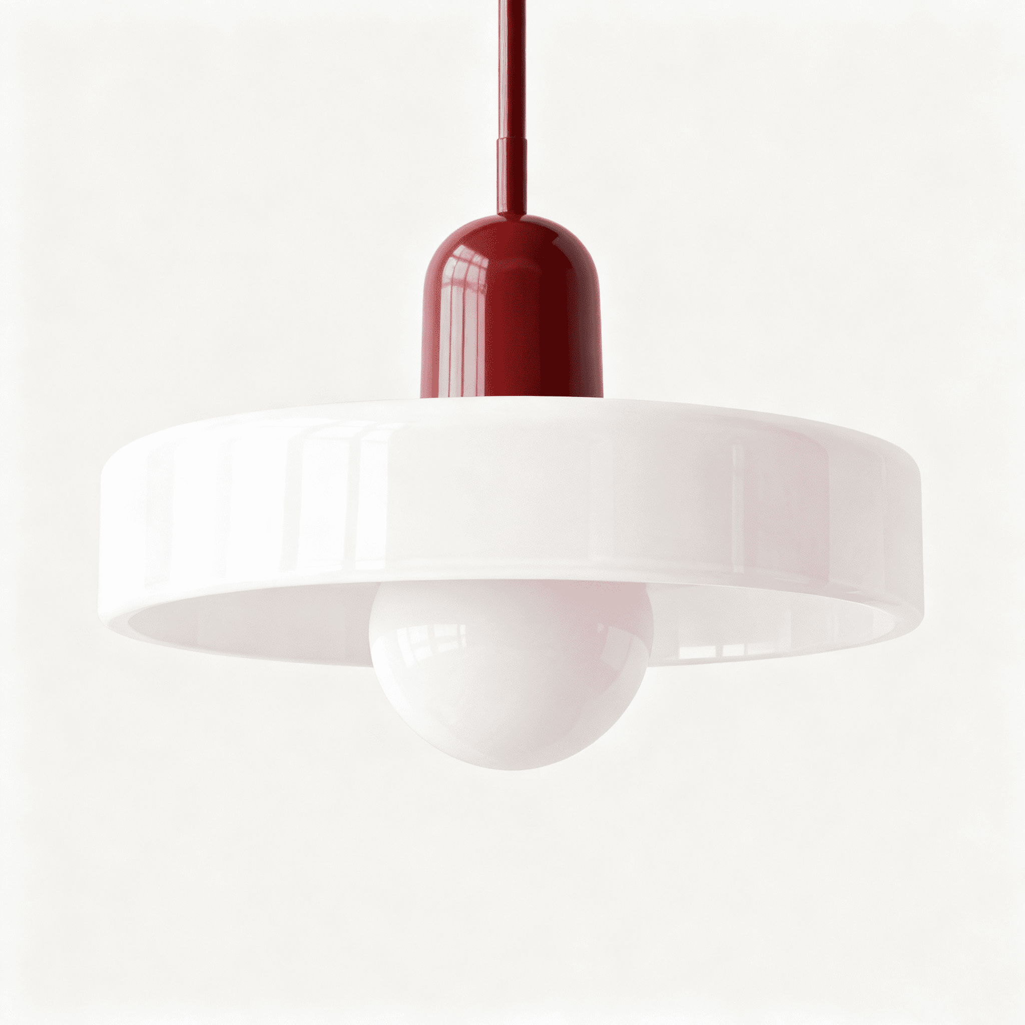 red chandelier pendant light