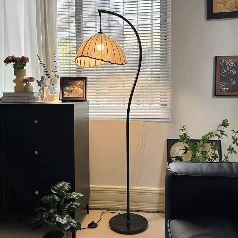 vintage s shaped crescent floor lamp
