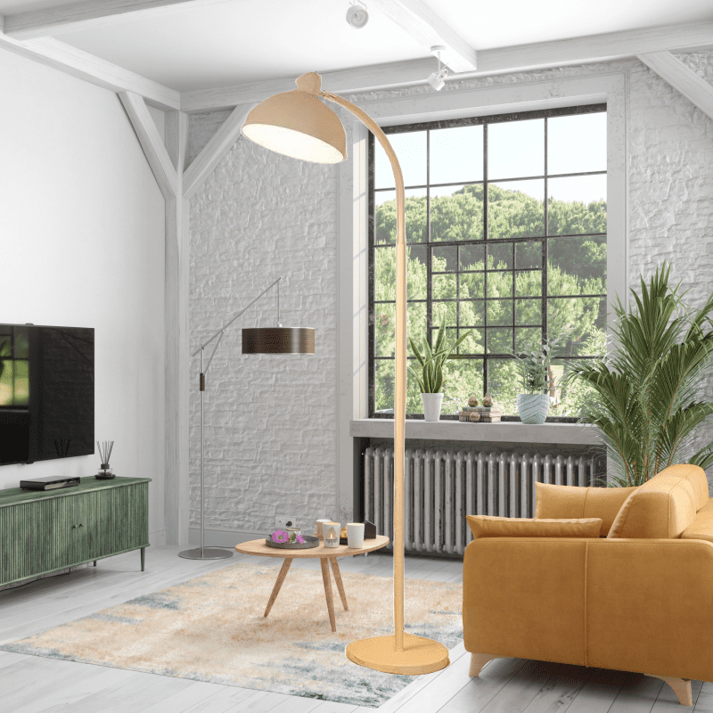 nordic cream style floor lamp