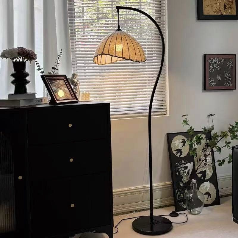 vintage s shaped crescent floor lamp