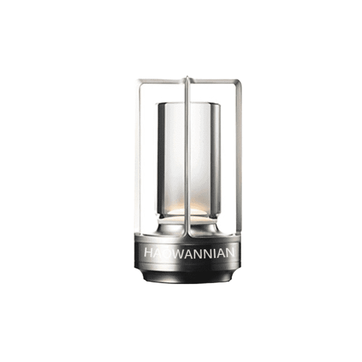 silver decorative table night lamp
